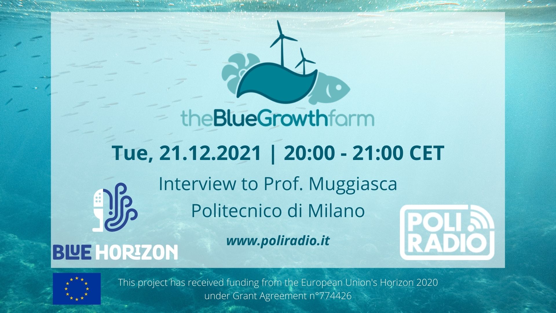 the blue growth farm poliradio bluehorizon muggiasca